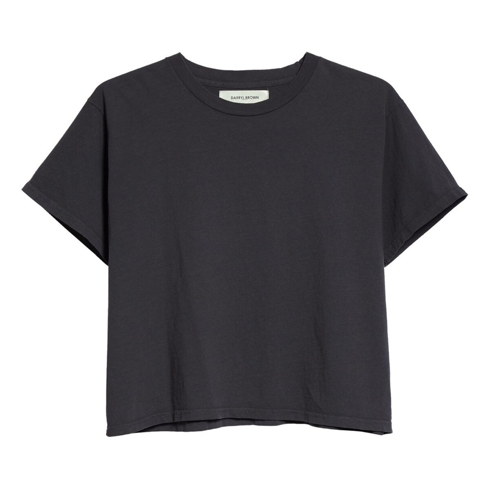 Darryl Brown Cropped Black T-Shirt - Size M
